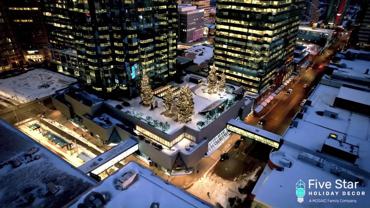 Christmas light installation in Calgary and Edmonton Five Star