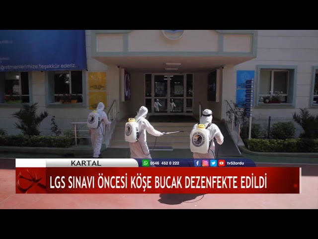 LGS SINAVI ÖNCESİ KÖŞE BUCAK DEZENFEKTE EDİLDİİ