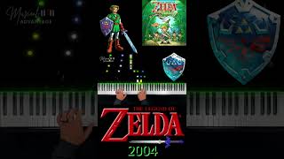 Legend of Zelda - Main Theme - Piano Cover - Koji Kondo (beginning-present) shorts nintendo zelda