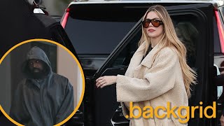 Khloe Kardashian Looks Stunning during Reunion with Kanye West at Saint's Basketball Game