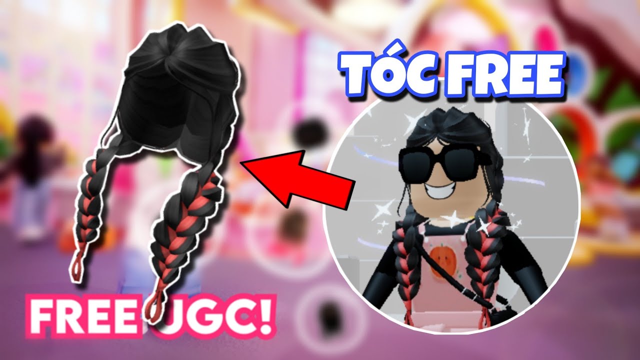 Hướng Dẫn Cách Lấy Tóc "Black Plats With Red Ribbon" MIỄN PHÍ | ROBLOX