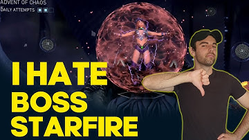 BOSS Starfire is HELL in Advent Of Chaos - Injustice 2 Mobile