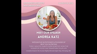 Winnipeg Women's Wellness Event, Keynote Speaker - 2024
