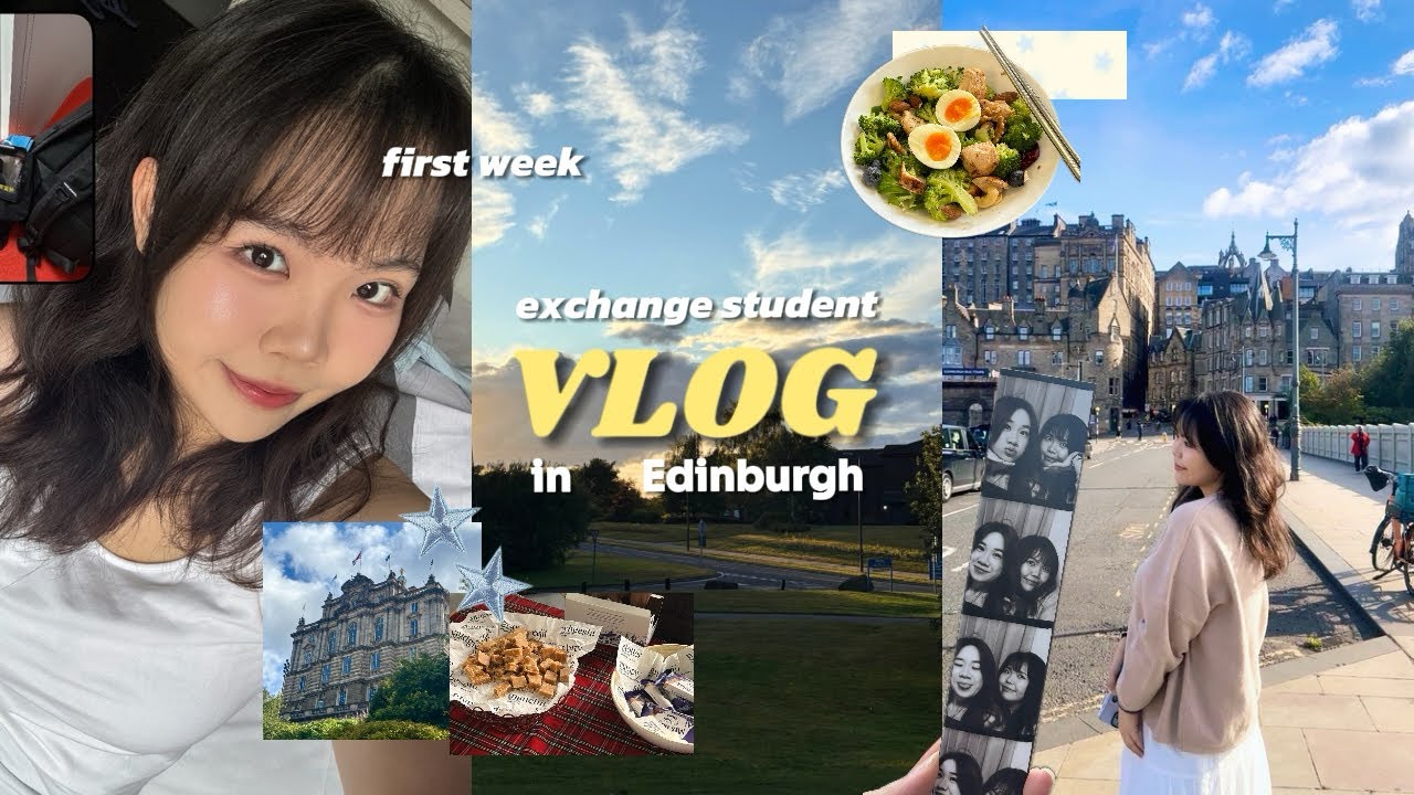 交換VLOG：文藻交換生在愛丁堡的第一週！王子街, 逛超市, 可以日行一萬步的赫瑞瓦特大學, 迎新週