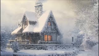 Freezing Snow Storm & Blizzard Sounds for Sleeping┇Winter Storm Ambience┇Howling Wind & Blowing Snow