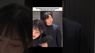 Me Hugging My Bestie In Front Of Her Boyfriend While Giving Him A Mean Look