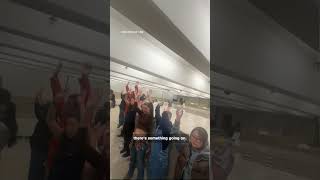 Dramatic video shows the moment police find students sheltering inside a library at Brown University