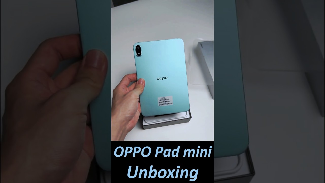 OPPO Pad mini “Mint Green” Quick Unboxing & Hands-on: a palm size