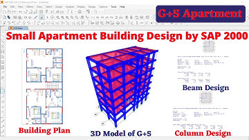 Small Apartment building design by SAP 2000 Software | civil engineering | online  | sap software