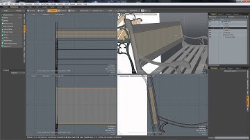 Modelling a iron frame bench - Modo 601