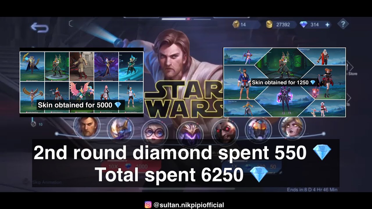 Alucard Star Wars Event Daily Draw For 8 Epic Skin | Nikpipi