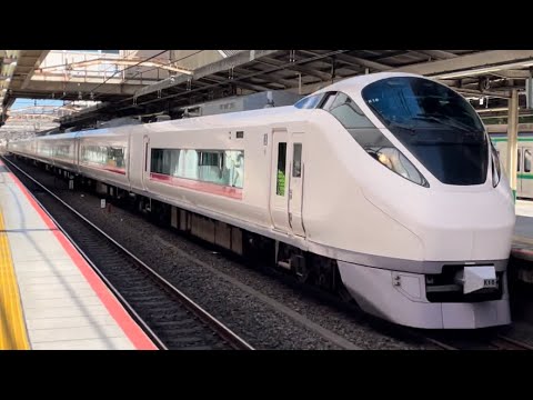 【ジョイント音最高！】E657系ｶﾂK16編成が警笛を鳴らしながら松戸駅3番線を高速通過するシーン（2023.1.29）