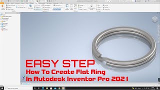 Easy Step Key Ring Design Tutorial in Autodesk Inventor 2021