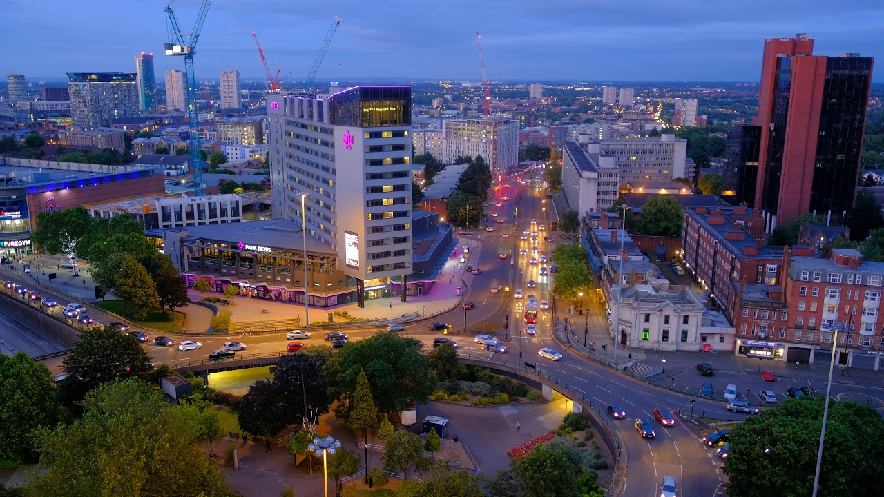 Five Ways island in Birmingham [4K] YouTube