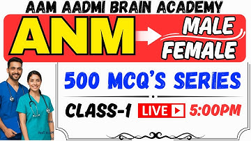 MPHW ANM Marathon Class 2025 | Complete Syllabus Revision for Multipurpose Health Worker Exam | ANM