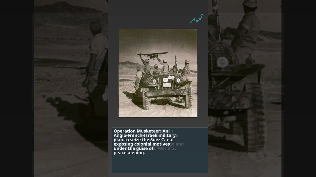 The Suez Crisis of 1956: A pivotal battle for control over the Suez Canal, where imperial ambit...