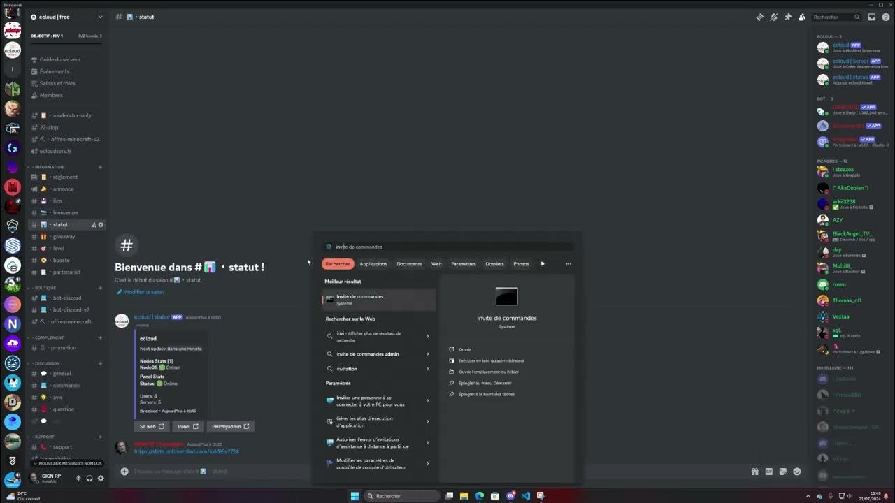 HEBERGEUR BOT DISCORD GRATUIT 2024 YouTube