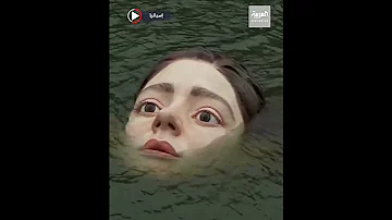 وجه فتاة غارقة يحذر العالم 