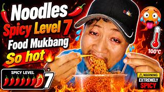 ASMR SPICY NOODLES CHALLENGE | NO TALKING BIG BITES SLURPING