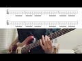 back number - 最深部 ベース弾いてみた タブ付き