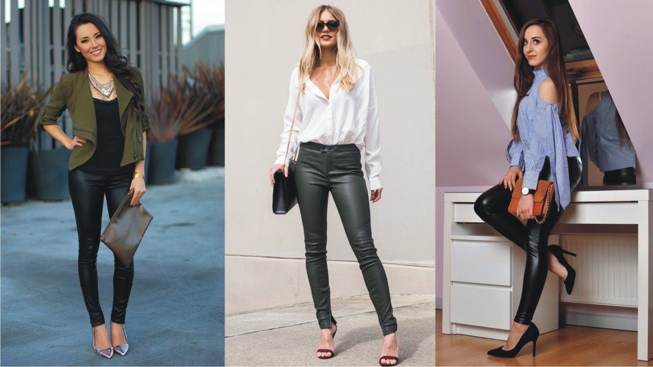 Fresh Jeans With Leather Legs For Perfect Night