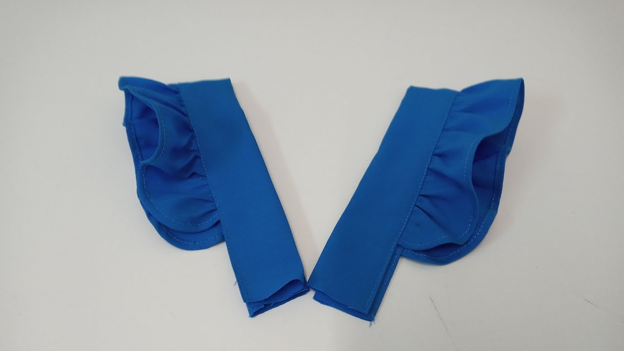 Como fazer alça com babado.