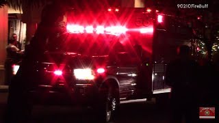 LAFD Rescue 58 Transporting Code 3 to Cedars (Horn Action)