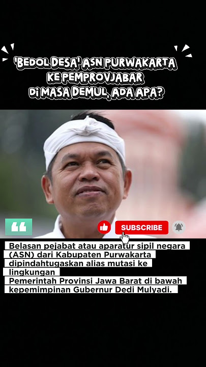 'Bedol Desa' ASN Purwakarta ke Pemprov Jabar di Masa Demul, Ada Apa? #shorts