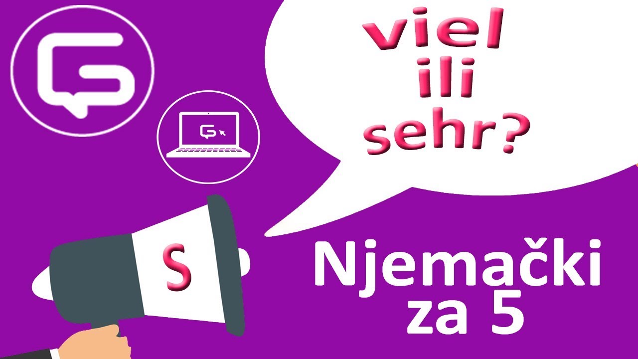Njemački za 5: viel ili sehr (specijal)