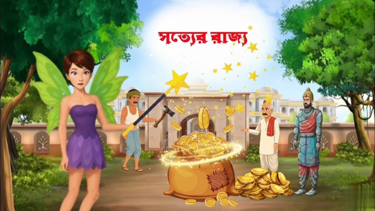 সত্যের রাজ্য😉💥 || Bangla cartoon|| bhuter cartoon || rupkothar Golpo || Bangla moral stories