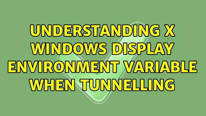 Understanding X Windows DISPLAY environment variable when tunnelling