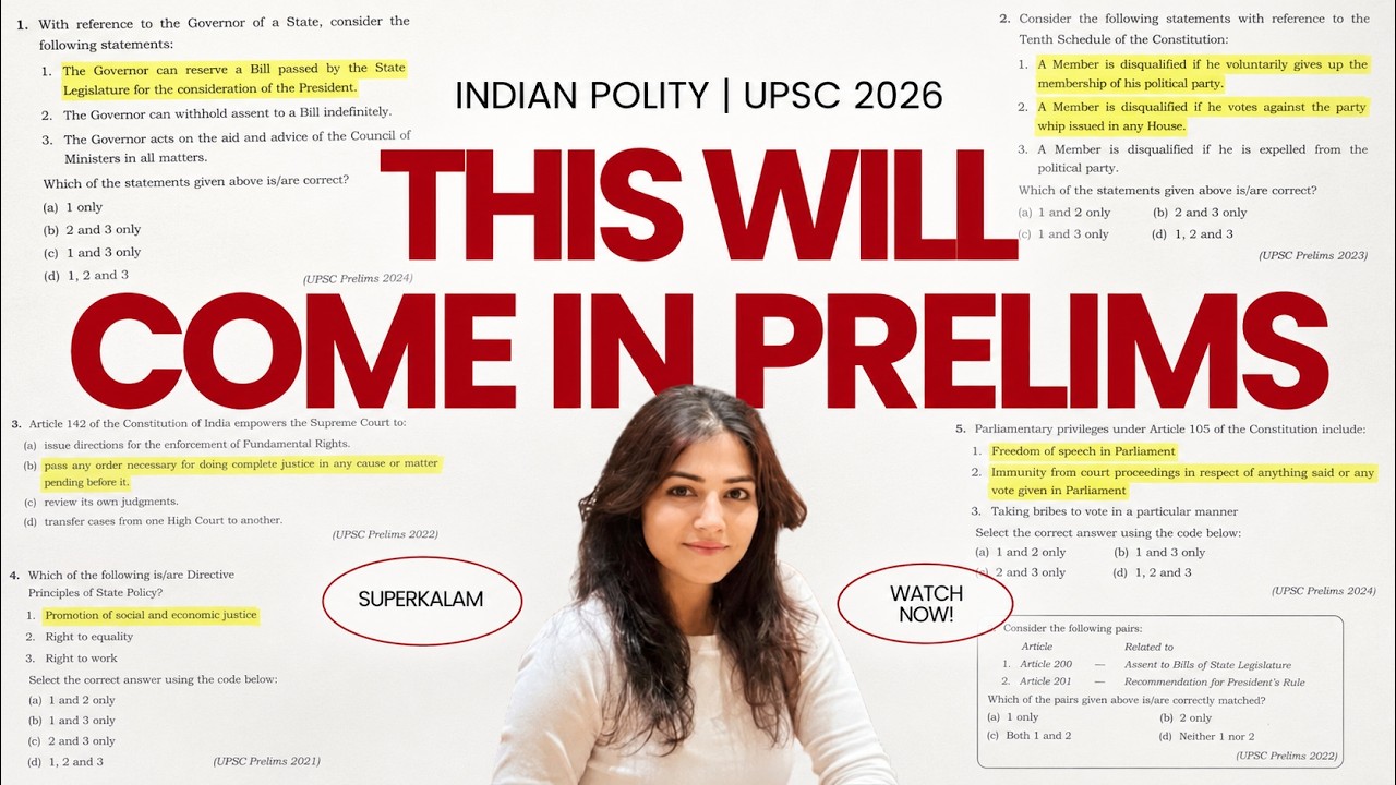 These 5 Polity Topics Will MOST PROBABLY Come in UPSC Prelims 2026 ...