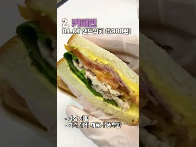 논란의 스벅 샌드위치, 타 카페와 비교해봤다