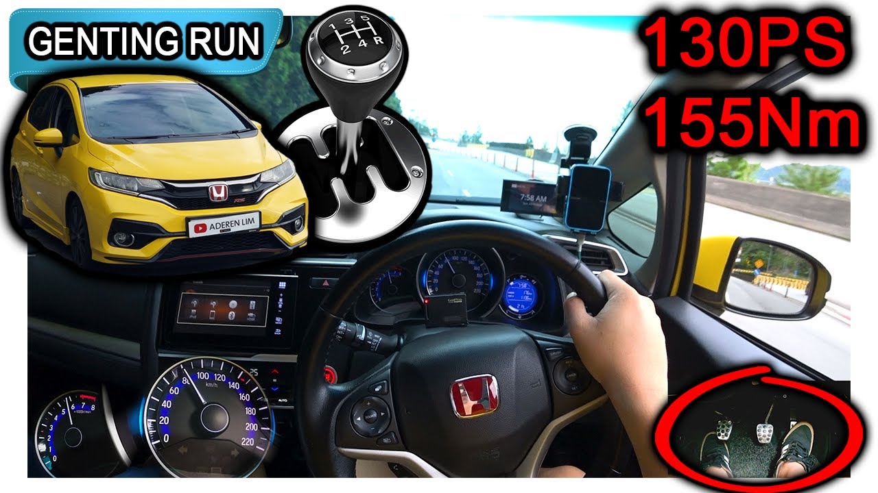 GK5 Honda Fit RS 6MT | Malaysia #POV [Genting Run 冲上云霄] [CC Subtitle]
