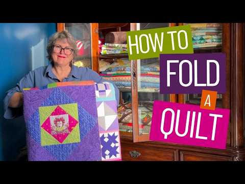 ❤️😊💥 How to Fold a Quilt-For gifting, shipping and storage