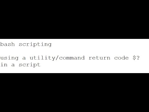 03-03 bash script using a command return code in script logic