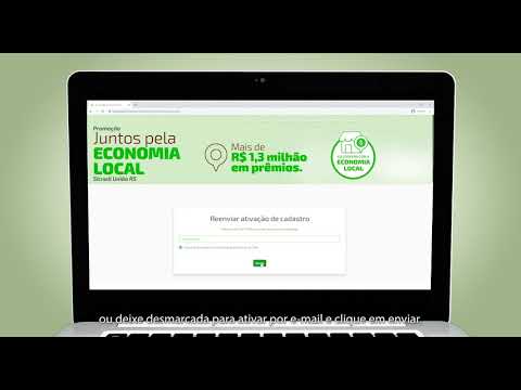 Como ativar sua conta na promoção Juntos pela Economia Local no seu computador