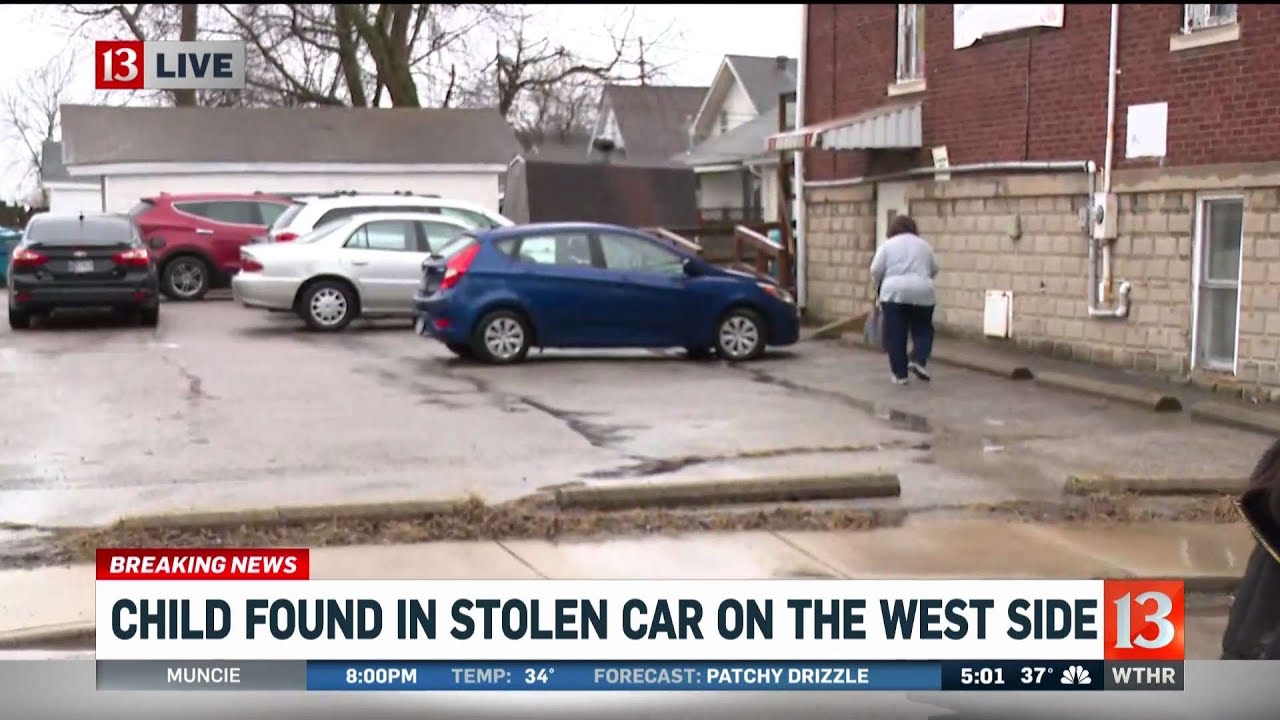 Car stolen with child inside - YouTube