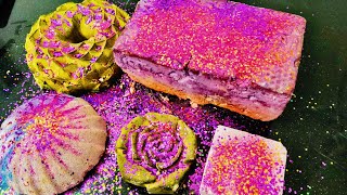 Biggest Homemade Jumbo Multicolored Mega Block + Dual Colour Reforms •  Soft & Dusty Crush ASMR 🍨🧸 screenshot 4