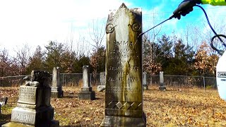 Died 1913 Mother & Infant Son Headstone Cleaning