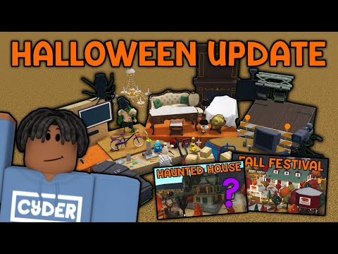 Pin by Asiiyah Grant on roblox house ideas  Bloxburg fall decor, Halloween  decals, Halloween house