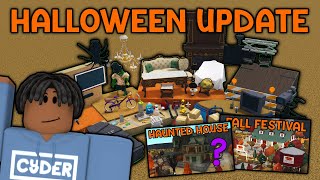 *NEW* BLOXBURG HALLOWEEN UPDATE! *ENTER HAUNTED HOUSE, FESTIVAL, ITEMS & MORE!* | Roblox Bloxburg