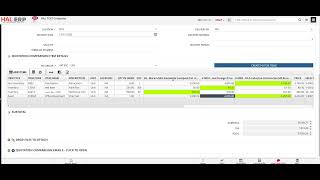 Quote Comparison - HAL ERP
