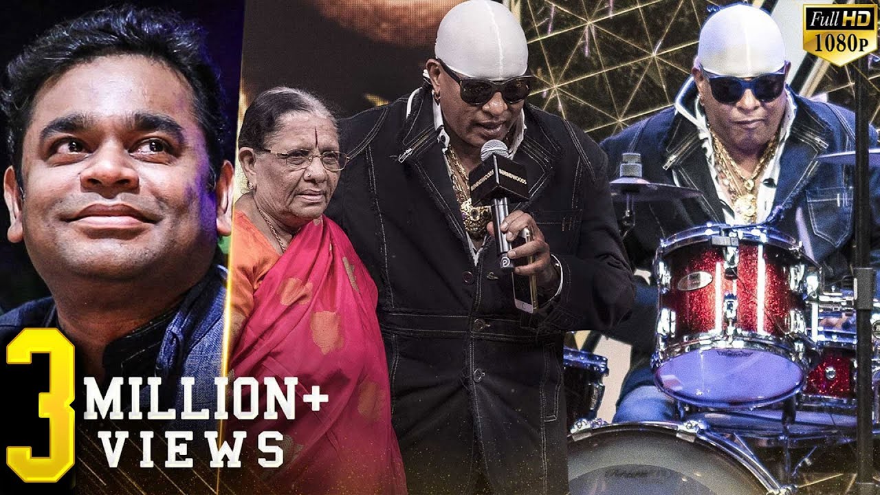 Drums Sivamani's Fury🔥- "I love you amma" Live Solo! Rahman's Reaction!!