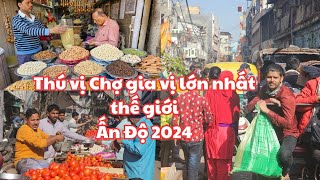 Ấn Độ du ký 2024: Thú vị CHỢ GIA VỊ LỚN NHẤT THẾ GIỚI - Đông vui Vô vàn sắc màu Chợ rau củ New Delhi