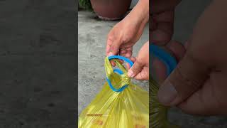 A Plastic Bag and Bottle Hack! #useful