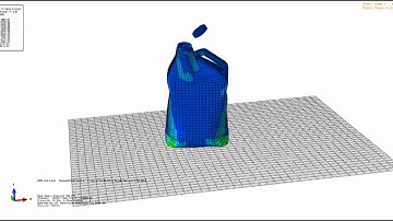 Impact of an water-filled bottle in Abaqus