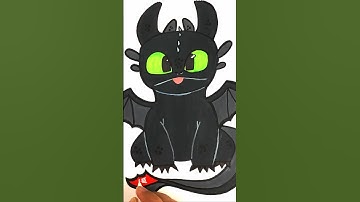 How to Draw toothless drawing #toothless #kids #kidsdrawing #shorts #shortsfeed #trendingshorts