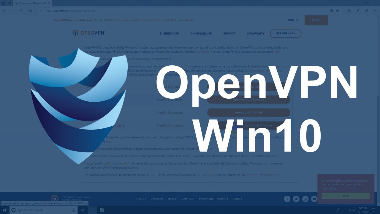 how to use openvpn windows 10