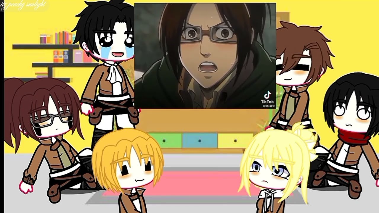 ✅React To Hanji💚And Levi ,💚 AOT React To Levihan Attack On Titan's | GachaReact | Full HD video✅